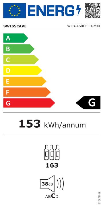 Energy Label Swisscave WLB-460DFLD-MIX
