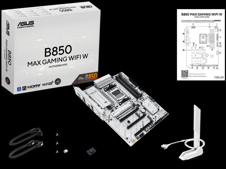 Immagine prodotto ASUS MB B850 MAX GAMING WIFI W (AM5, AMD B850, ATX)