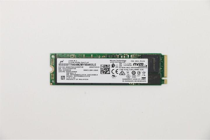 Produktbild Lenovo Micron 2200 512GB M.2 PCIe (512 GB, M.2 2280)