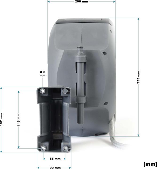 Produktbild XPOtool Schlauchbox Aufroll-Automatik 20m Wand Schlauchtrommel Garten Wasser (20 m)