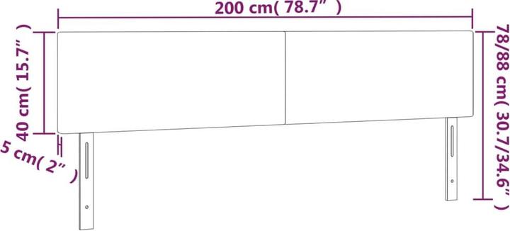 Immagine prodotto VidaXL Lauriane (200 x 5 x 88 cm)