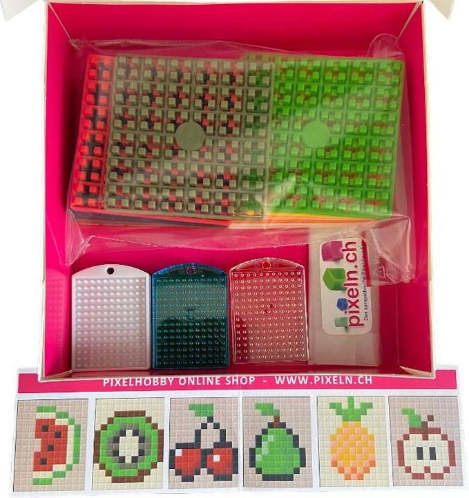 Actual product image Pixelhobby Schlüsselanhänger 6er Geschenk Set - Früchte