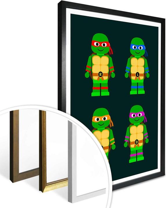 Produktbild Trenddeko Teenage Mutant Ninja Turtles Spielzeug (24 x 30 cm)