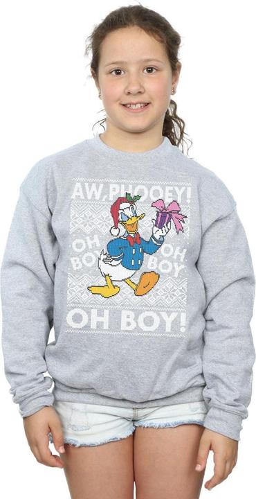 Immagine prodotto Disney Donald Duck Christmas Fair Isle Felpa Ragazze (140, 146)