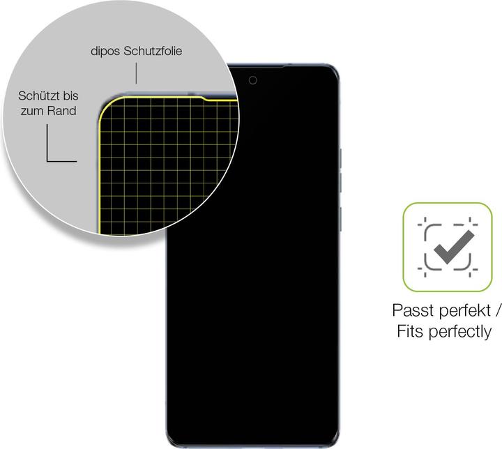 Actual product image Dipos Full Cover Screen Protector Matte (1 Piece, Motorola Edge 40)