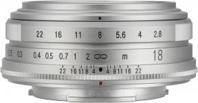 Actual product image Voigtländer Colour-Skopar 18mm / 2.8 asph. silver (Fujifilm X, APS-C / DX)