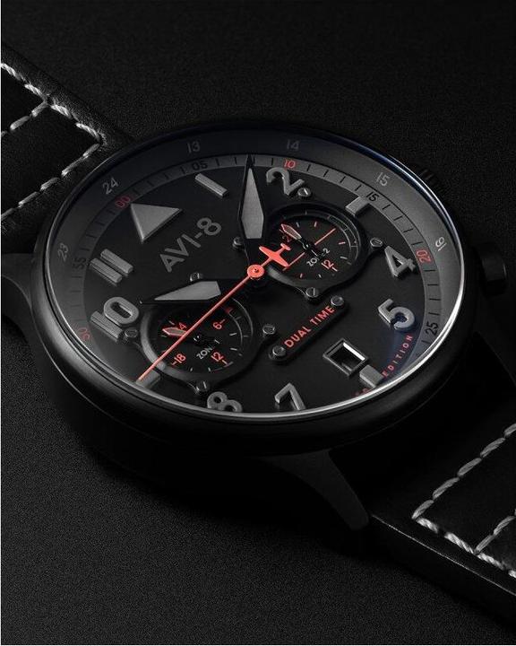 Image du produit AVI-8 av-4088-01 Carey Dual Time 44mm 5ATM (Montre analogique, 44 mm)