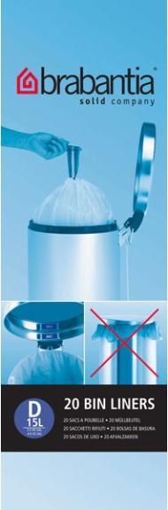 Actual product image Brabantia Perfect Fit D (20 x, 15 l)