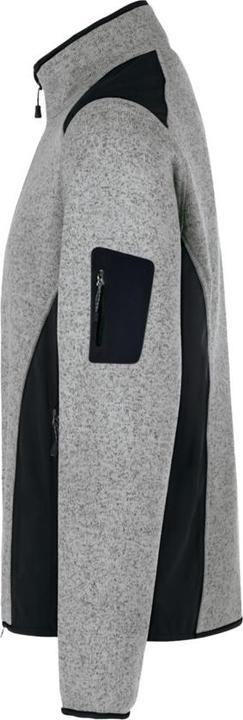 Actual product image Hakro Knitted fleece jacket Dawson grey mottled, XS (XS)
