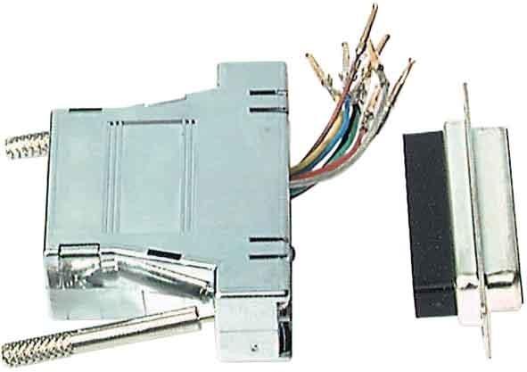 Image du produit EFB Elektronik Adaptateur modulaire DB25 mâle/RJ45, boîtier métallisé