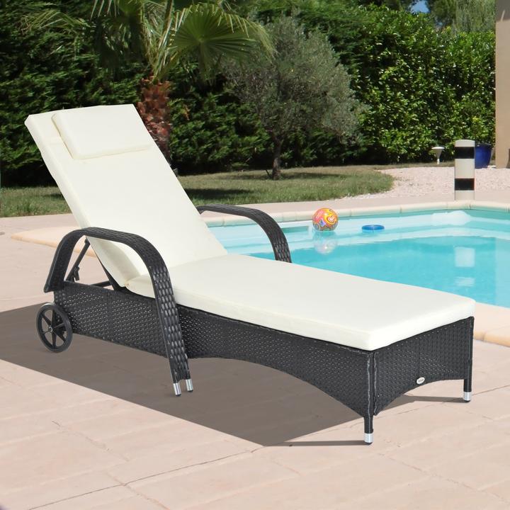 Image du produit Outsunny Chaise longue de jardin (200 cm)