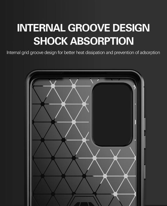 Image du produit Cadorabo TPU Ultra Slim carbon edelstahl Combi Cover (Samsung Galaxy A72 5G)