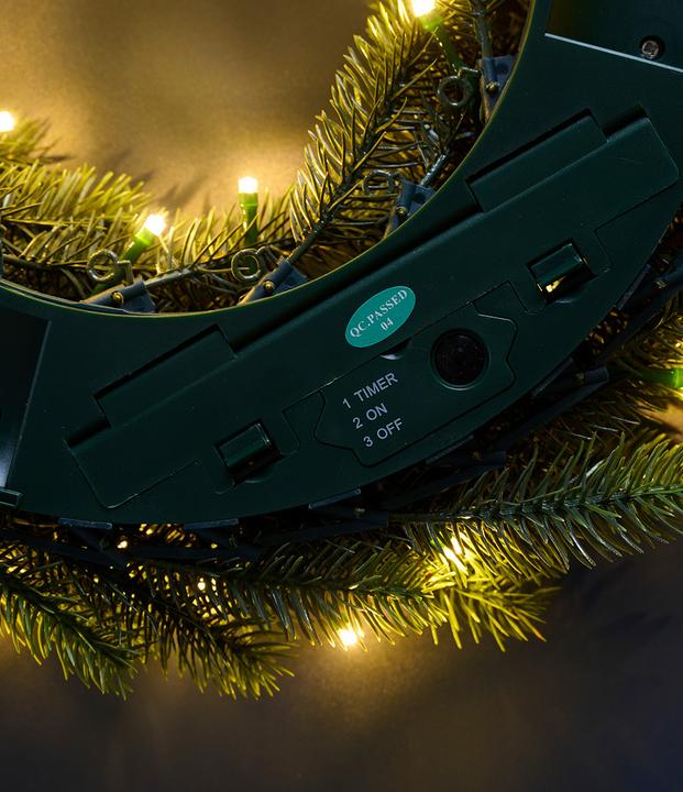 Produktbild Day GRANKRANS M/49LED M/TIMER Ø40CM T/BATTERI