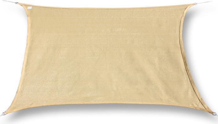 Produktbild Swisshandel24 Sonnensegel wasserdicht Rechteck 3x6m, sand (3 x 6 m)