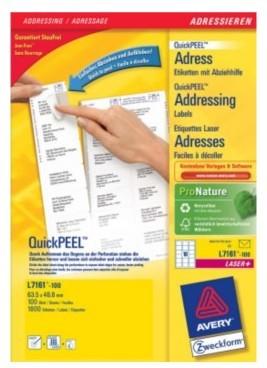 Produktbild Avery Adressetiketten