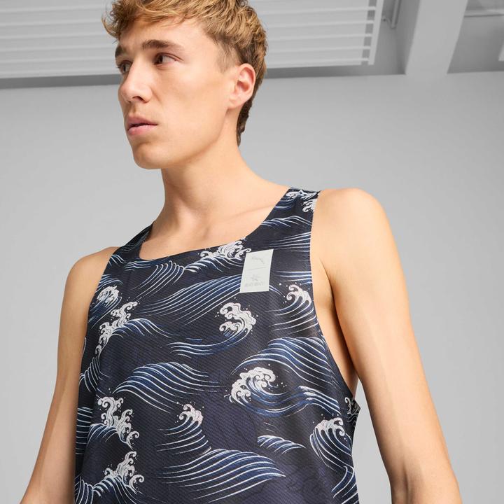 Actual product image Puma M X Saysky Singlet Aop (S)