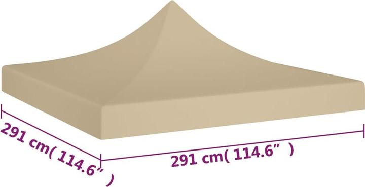 Actual product image VidaXL Toit de tente (290 cm, 290 cm)