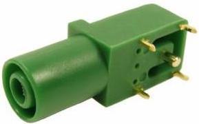 Immagine prodotto Rs Pro 4 mm Bananenbuchse Grün, Kontakt vergoldet, 1000V / 24A, Lötanschluss