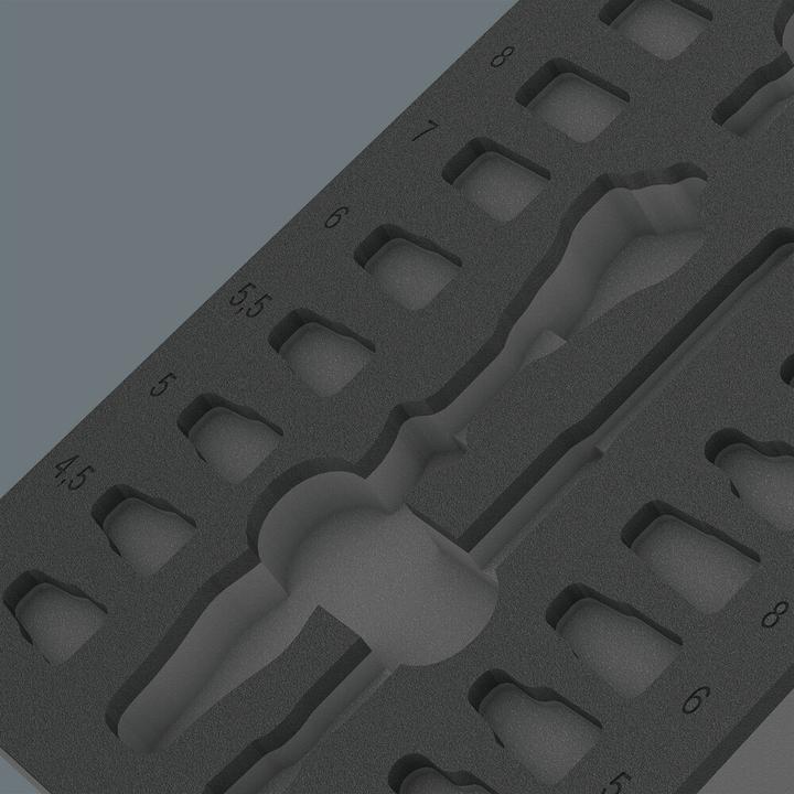 Actual product image Wera 9820 Foam insert 8000 A Zyklop set 1