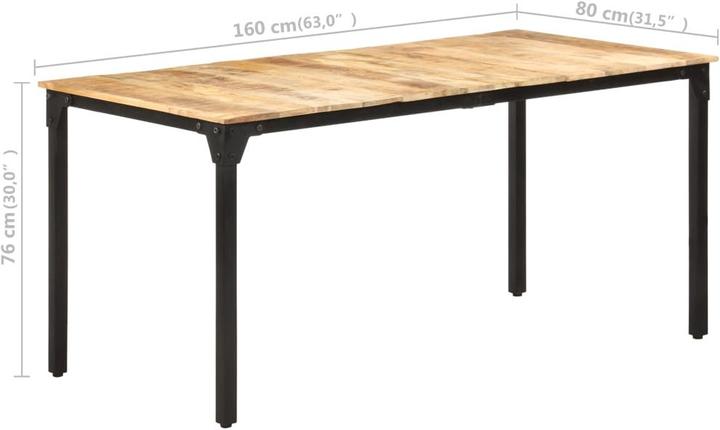 Actual product image VidaXL Esstisch (160 x 80 x 76 cm)