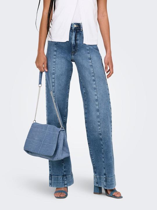 Immagine prodotto Only ONLJUICY Hohe Taille Weiter Beinschnitt Jeans Jeans mit weitem Bein (W31/L32)