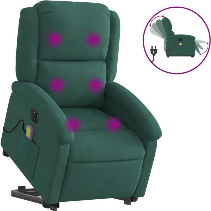 Produktbild VidaXL Massagesessel mit Aufstehhilfe Elektrisch Samt