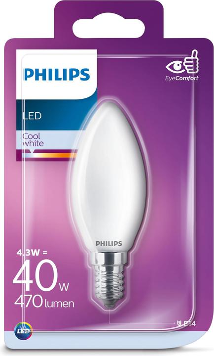Immagine prodotto Philips LED B35 (E14, 4.30 W, 470 lm, 1 x, G)