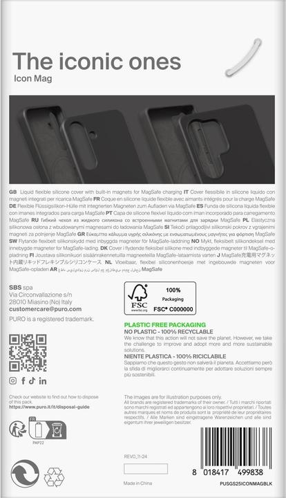 Immagine prodotto Puro Copertina posteriore (Samsung Galaxy S25)