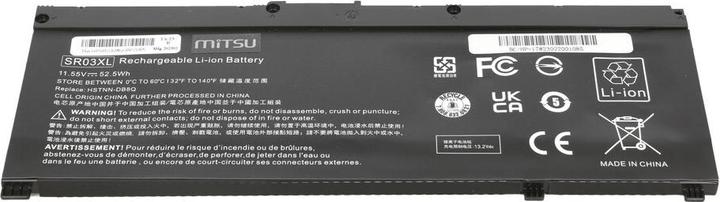 Actual product image Mitsu HP GAMING 15 17 OMEN 15-DX SR03XL (3 Cells, 4545 mAh)
