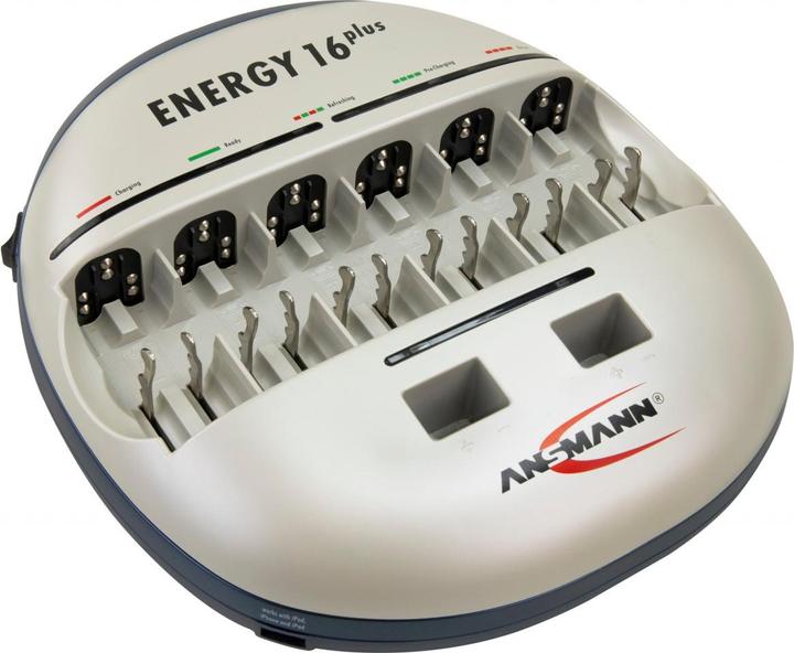 Image du produit Ansmann Station de charge et d'entretien Energy 16 plus pour 1 à 12 piles Micro AAA, Mignon AA