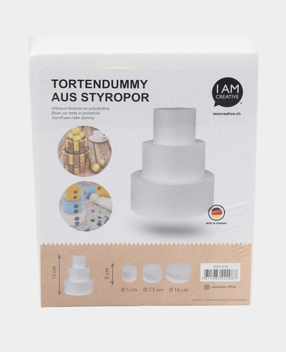 Actual product image I Am Creative Styroportorte Set Mini, 3 pcs.