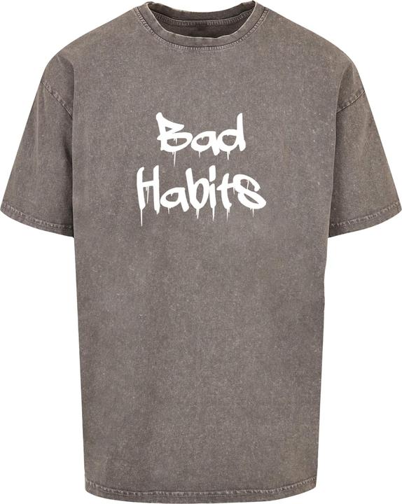Image du produit Merchcode Bad Habits Acid Washed Heavy Oversized Tee - 112633 (XXL)