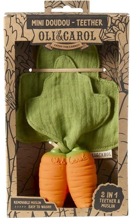 Produktbild Oli and Carol Mini Doudou - Teether Cathy the Carrot