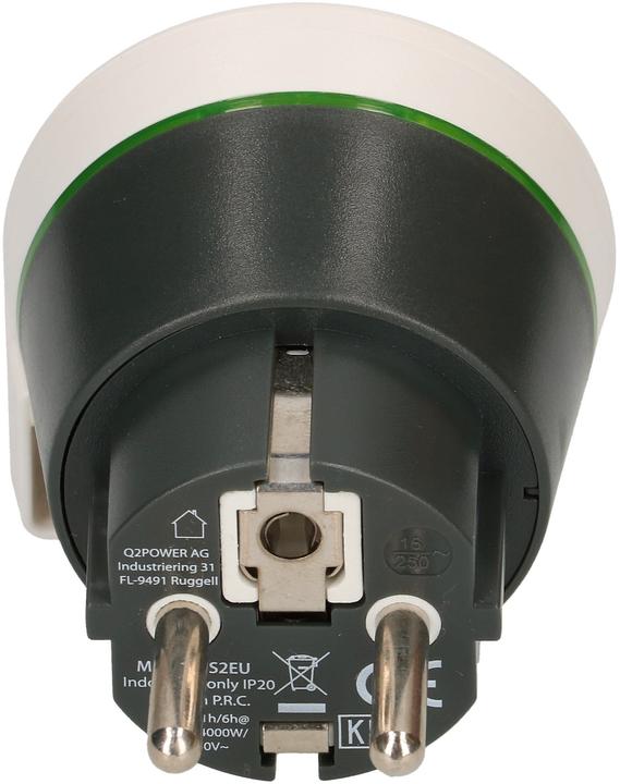 Actual product image Q2 Power Travel Adapter USA to Europe