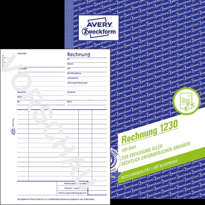 Produktbild Avery Rechnung (100 x)