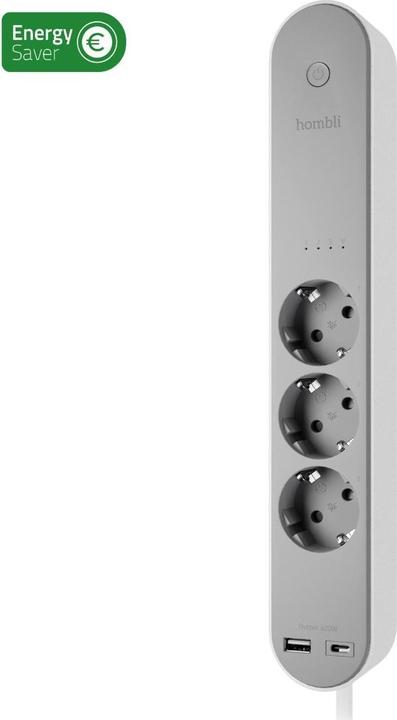 Hombli Smart socket strip (3 x, USB-C, USB-A, 1.50 m)