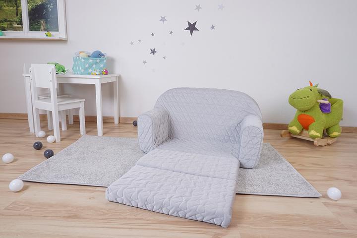 Produktbild Knorrtoys Kindersofa - "Cosy geo grey" (Kindersofa)