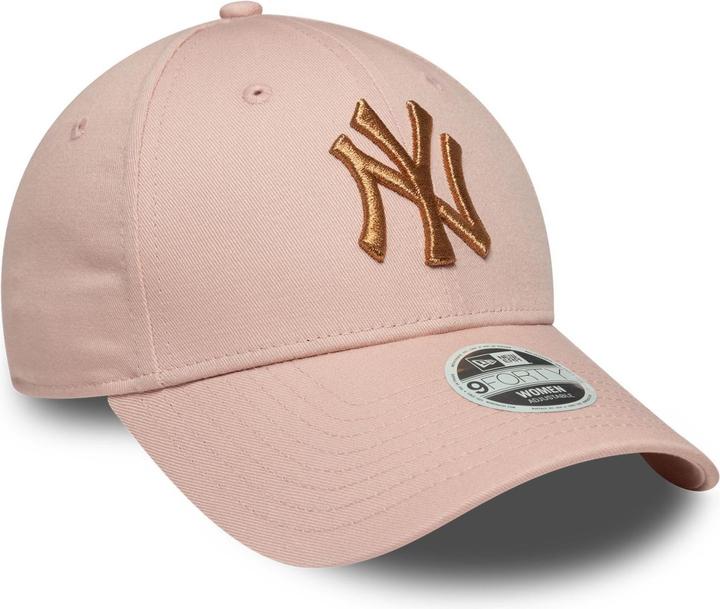 New Era 9Forty Damen Cap - Metallic New York Yankees Rosa