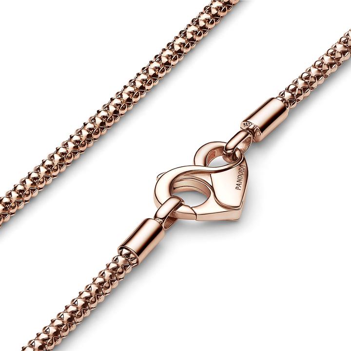 Immagine prodotto Pandora Collana Moments con rivetti (Metallo, placcato oro rosa, 45 cm)