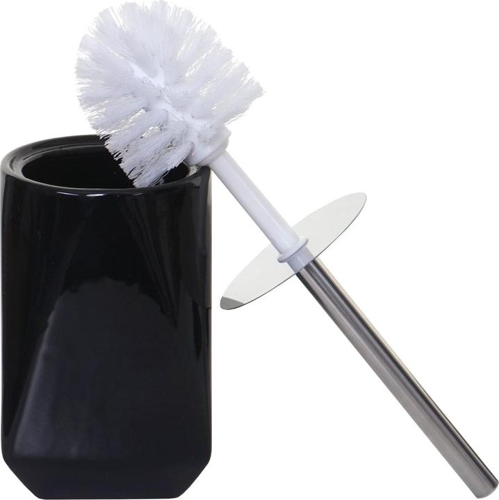 Image du produit Swisshandel24 Ensemble de salle de bains 5 pièces, ensemble WC Accessoires de salle de bains, céramique - noir