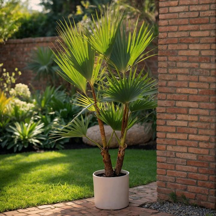 Actual product image Plant in a Box Washingtonia Robusta - Set of 2 Mexican fan palm (50 cm)