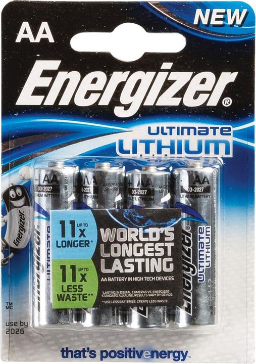 Actual product image Energizer Ultimate Lithium (4 pcs., AA, 3000 mAh)