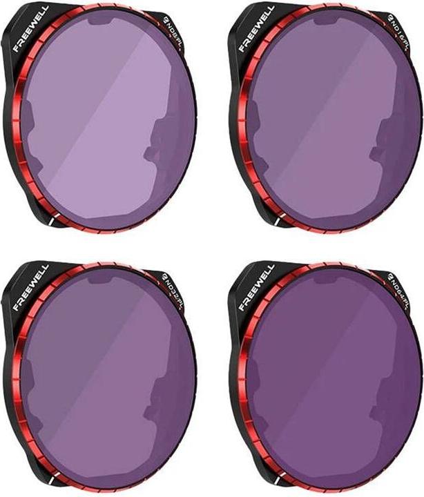Freewell Set di 4 filtri Bright Day per DJI Mavic 3 Pro/Cine (Filtri per droni, DJI Mavic 3 Pro)