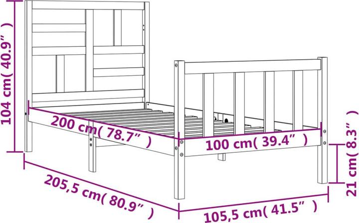 Produktbild VidaXL Zack (100 x 200 cm)