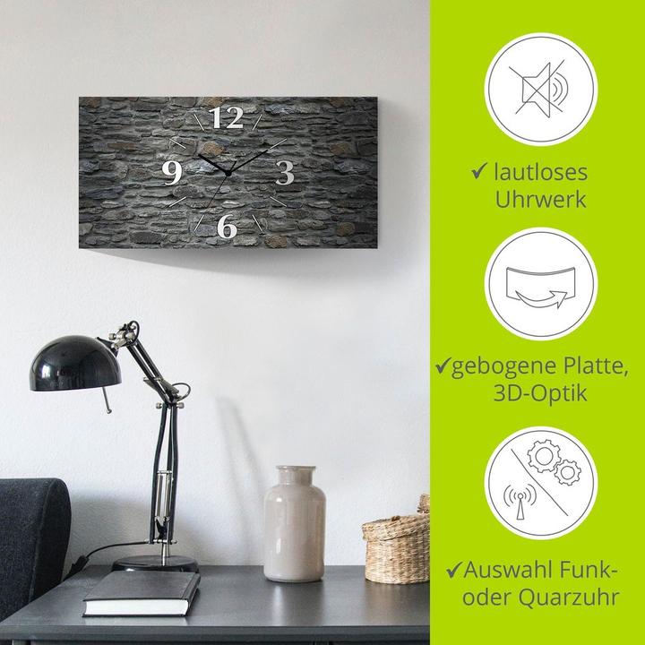 Image du produit Artland Horloge radiopilotée Mur d'ardoise (50 cm)