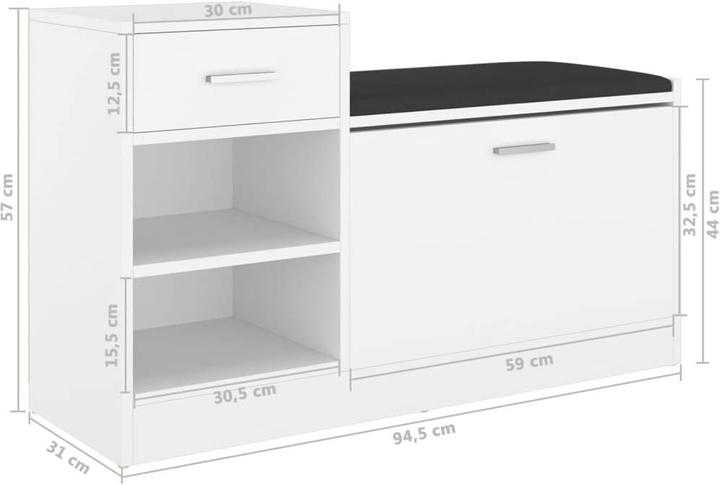 Image du produit VidaXL Calvin (94.5 x 31 x 57 cm)