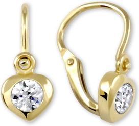 Brilio Gold ChildrenÂ's Earrings Crystals hearts 236 001 00675