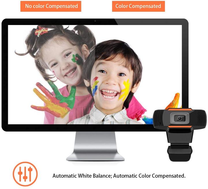Produktbild PhoneLook Hochauflösende 1080p Full HD-Webcam 1920x1080 Auflösung 24bit True Col- Or (2.07 Mpx)