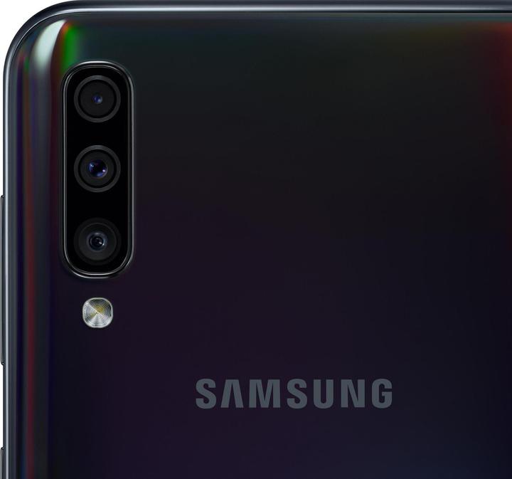 Actual product image Samsung Galaxy A50 EU Enterprise Edition (128 GB, Black, 6.40", Dual SIM + SD, 25 Mpx, 4G)