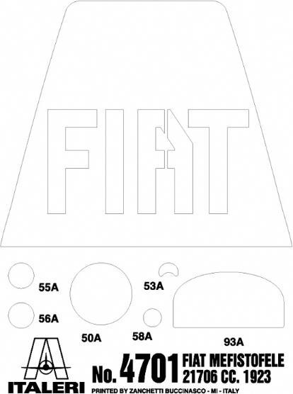 Actual product image Italeri Fiat Mefistofele